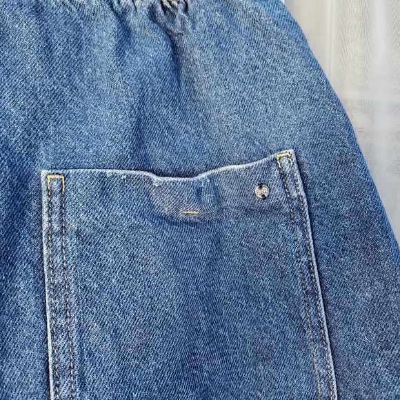 Zara Women’s Denim High Rise Paperbag Shorts Size 4 - Picture 11 of 12